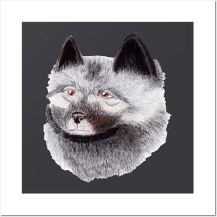 Keeshond dog Posters and Art